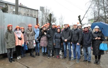 Дирекция СРО организовала очередную экскурсию на стройплощадку для студентов САФУ